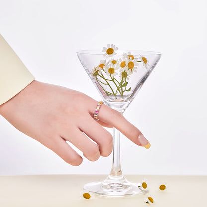 [Echo Fine ]Dazzling Polychromatic Multi cut Daily Ring