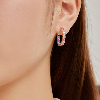 [Echo Fine ]Unique Round Cut Daily Earrings