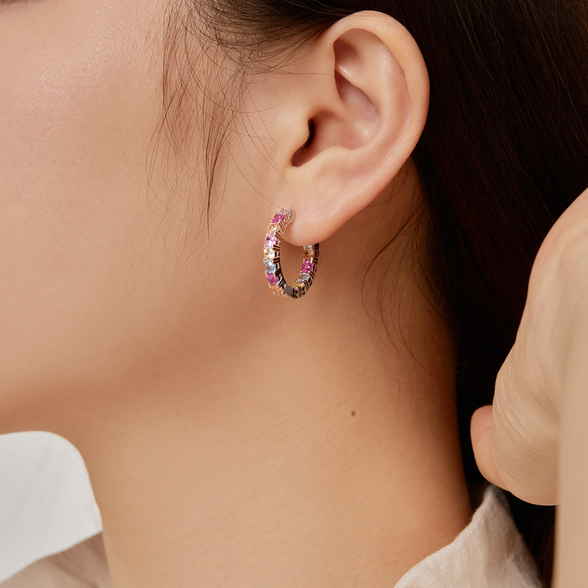 [Echo Fine ]Unique Round Cut Daily Earrings