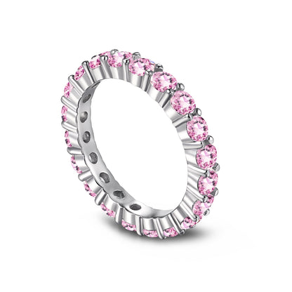 [Echo Fine ]Sparkling Round Cut Tennis Ring