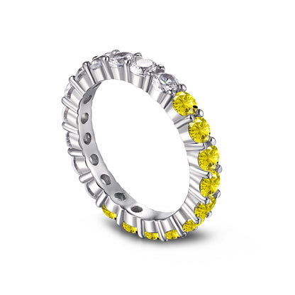 [Echo Fine ]Sparkling Round Cut Tennis Ring