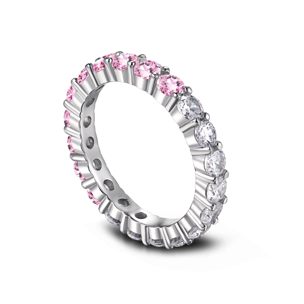 [Echo Fine ]Sparkling Round Cut Tennis Ring