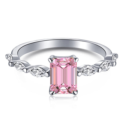 [Echo Fine ]1.0 Carat Dainty Resplendent Radiant Cut Daily Ring