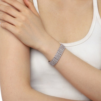 [Echo Fine ]Ornate Elegant Round Cut Party Bracelet