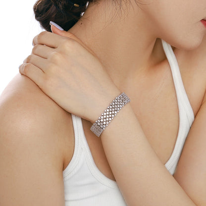 [Echo Fine ]Ornate Elegant Round Cut Party Bracelet