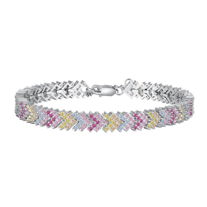 [Echo Fine ]Ornate Sparkling Round Cut Party Bracelet