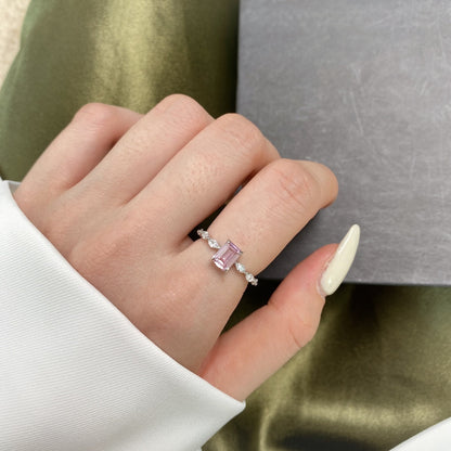 [Echo Fine ]1.0 Carat Dainty Resplendent Radiant Cut Daily Ring