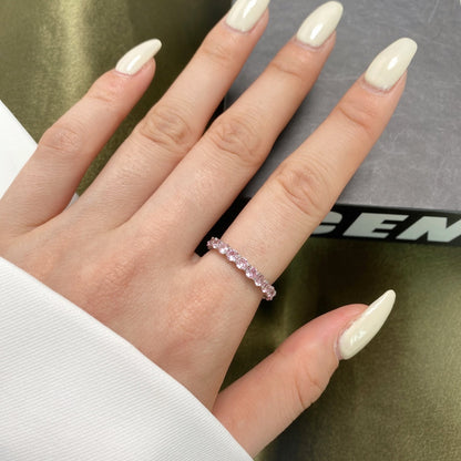 [Echo Fine ]Sparkling Round Cut Tennis Ring