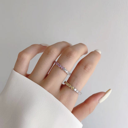 [Echo Fine ]Sparkling Round Cut Tennis Ring