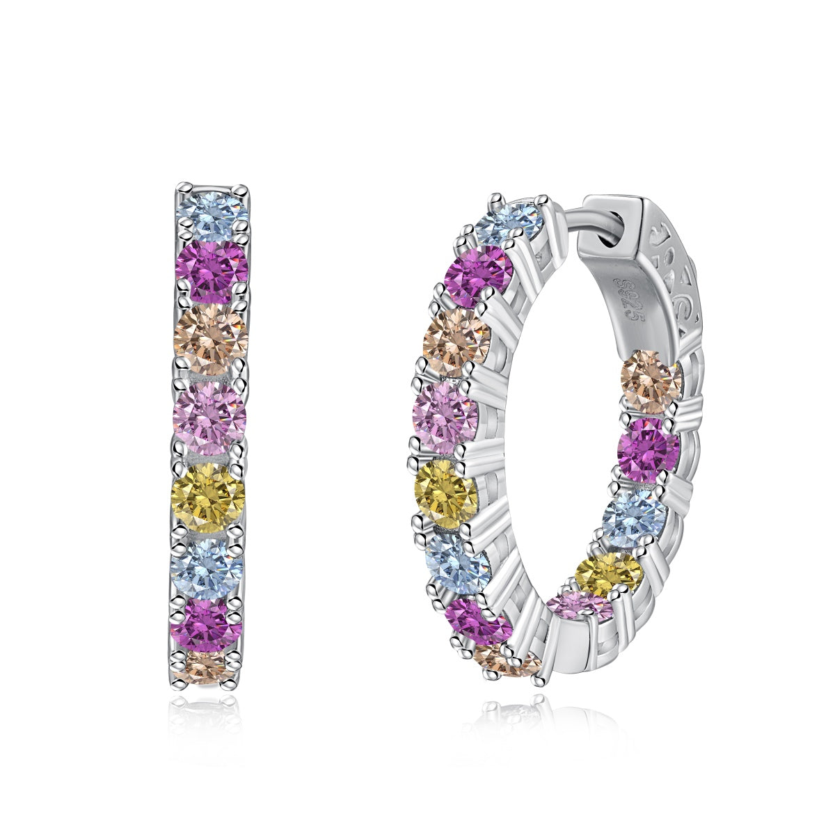 [Echo Fine ]Unique Round Cut Daily Earrings