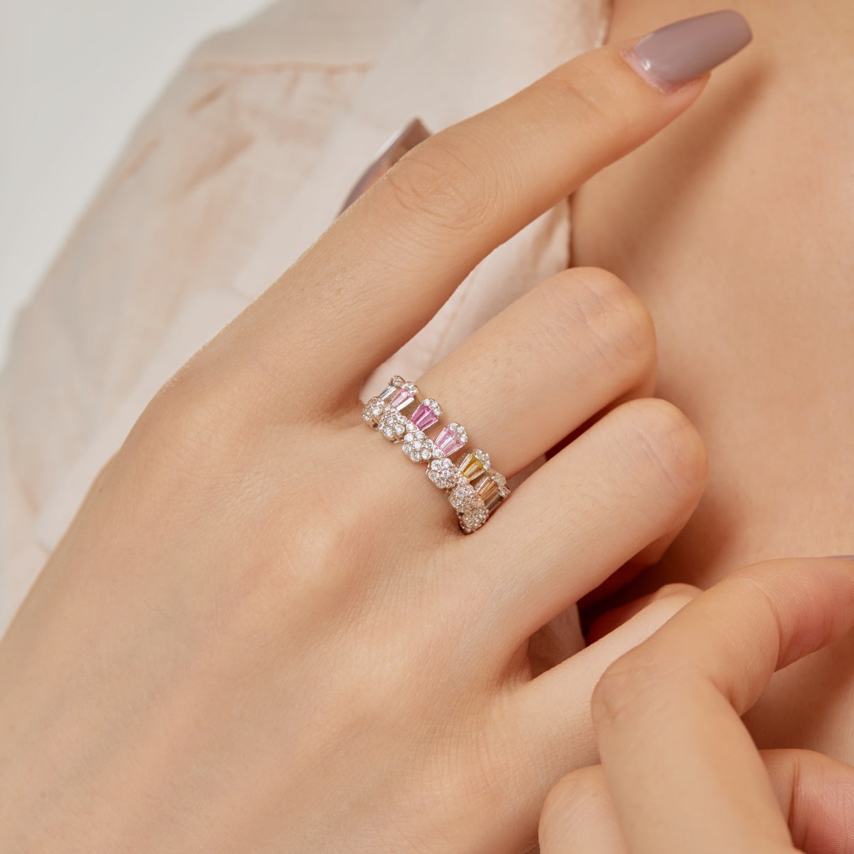 [Echo Fine ]Gorgeous Radiant Cut Daily Ring