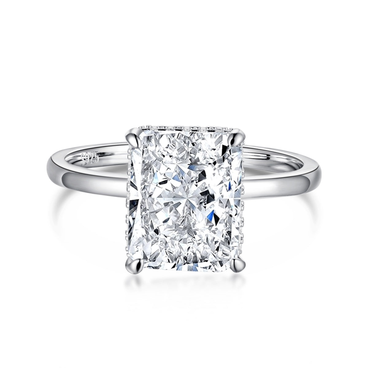 [Echo Fine ]4.0 Carat Ornate Enchanting Radiand Cut Banquet Ring