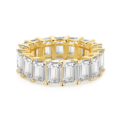 [Echo Fine ]0.75 Carat Elegant Emerald Cut Tennis Ring