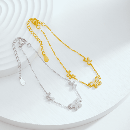 [Echo Fine ]Delicate Butterfly Pendant Bracelet