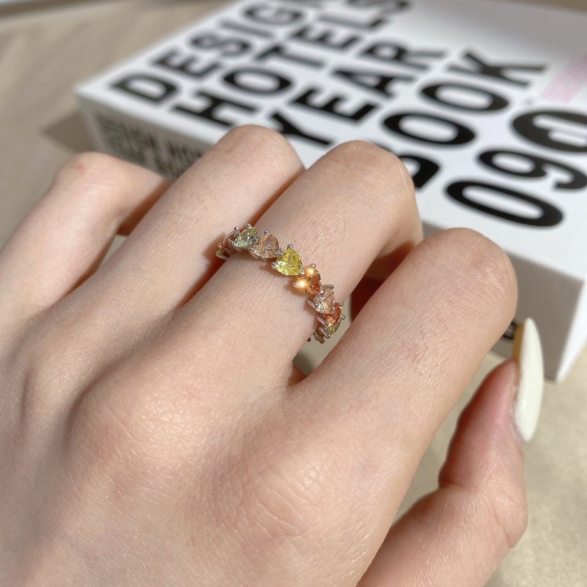 [Echo Fine ]0.25 Carat Radiant Romance Heart Cut Lover Ring