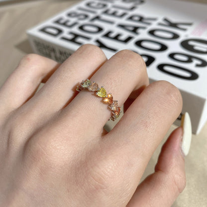 [Echo Fine ]0.25 Carat Radiant Romance Heart Cut Lover Ring