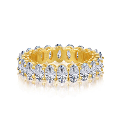[Echo Fine ]Ornate Oval Cut Tennis Ring