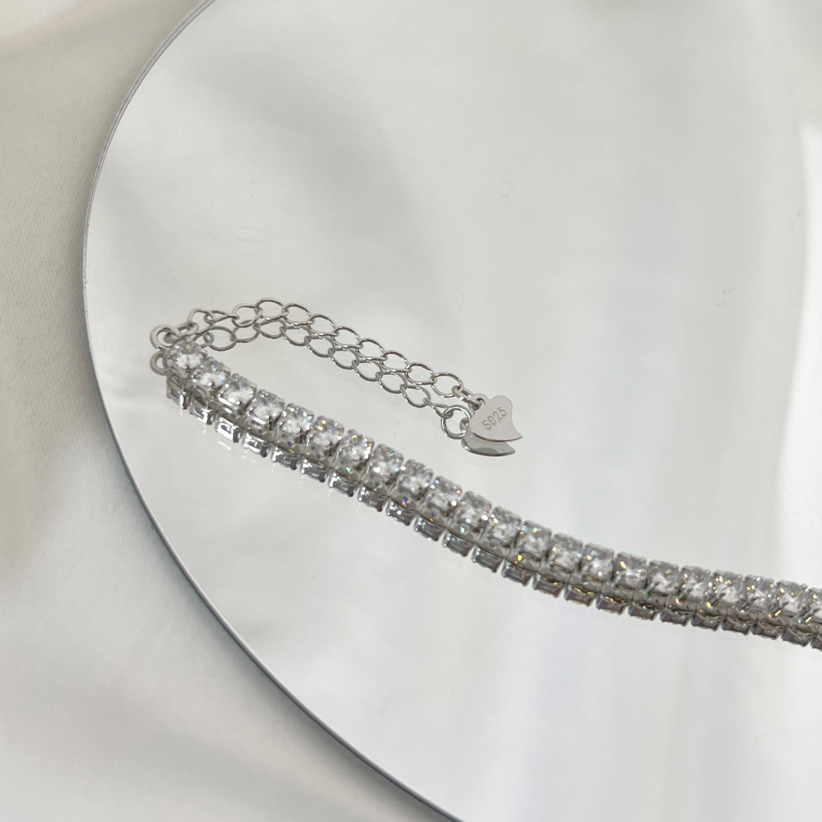 [Echo Fine ]Sparkling Round Cut Daily Bracelet