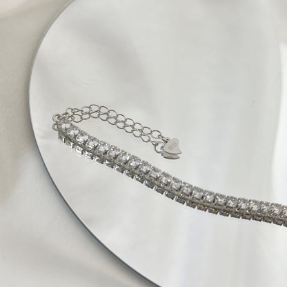 [Echo Fine ]Sparkling Round Cut Daily Bracelet