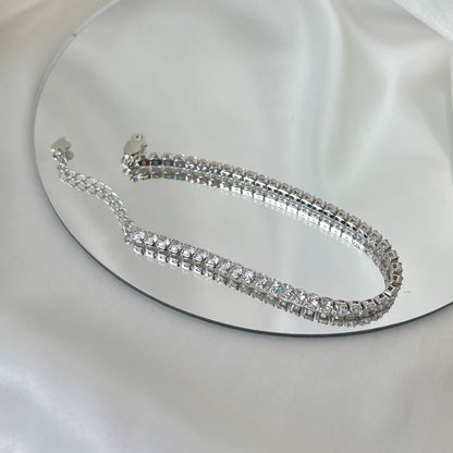 [Echo Fine ]Sparkling Round Cut Daily Bracelet
