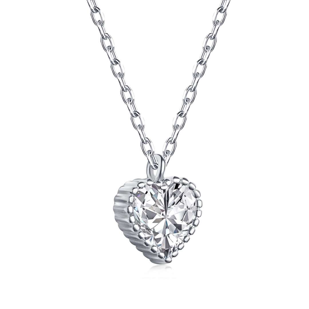 [Echo Fine ]Ornate Heart Shape Necklace