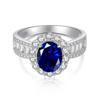 [Echo Fine ]1.5 Carat Dazzling Charming Oval Cut Banquet Ring