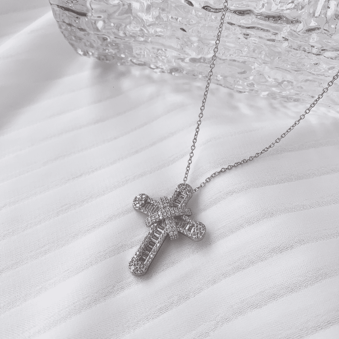 [Echo Fine ]Gypsophila With Dimonds Necklace
