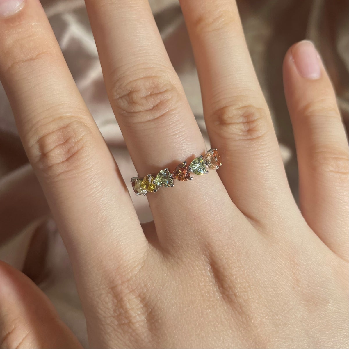 [Echo Fine ]0.25 Carat Radiant Romance Heart Cut Lover Ring