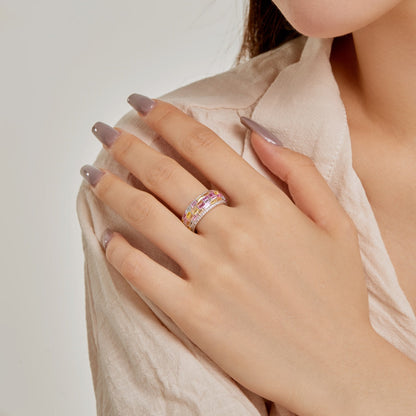 [Echo Fine ]Radiant Colorful Radiant Cut Daily Ring
