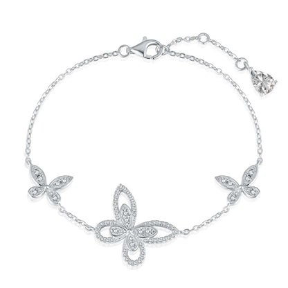 [Echo Fine ]Delicate Butterfly Pendant Bracelet