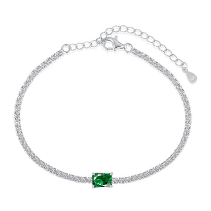 [Echo Fine ]1.0 Carat Unique Emerald Cut Banquet Bracelet