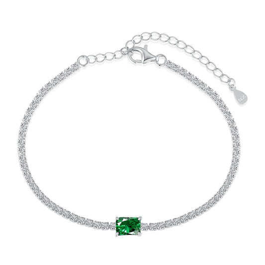[Echo Fine ]1.0 Carat Unique Emerald Cut Banquet Bracelet