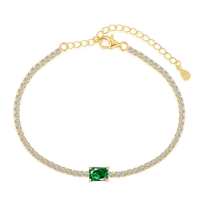 [Echo Fine ]1.0 Carat Unique Emerald Cut Banquet Bracelet
