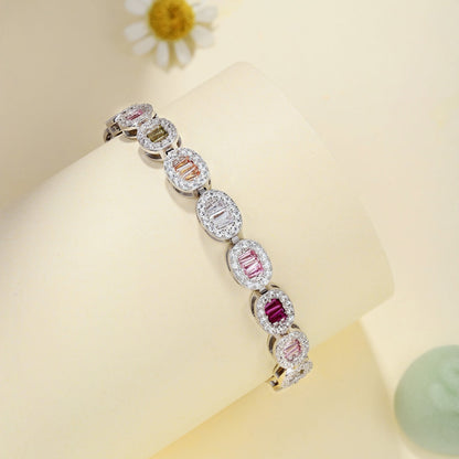 [Echo Fine ]Exquisite Ornate Emerald Cut Daily Bracelet