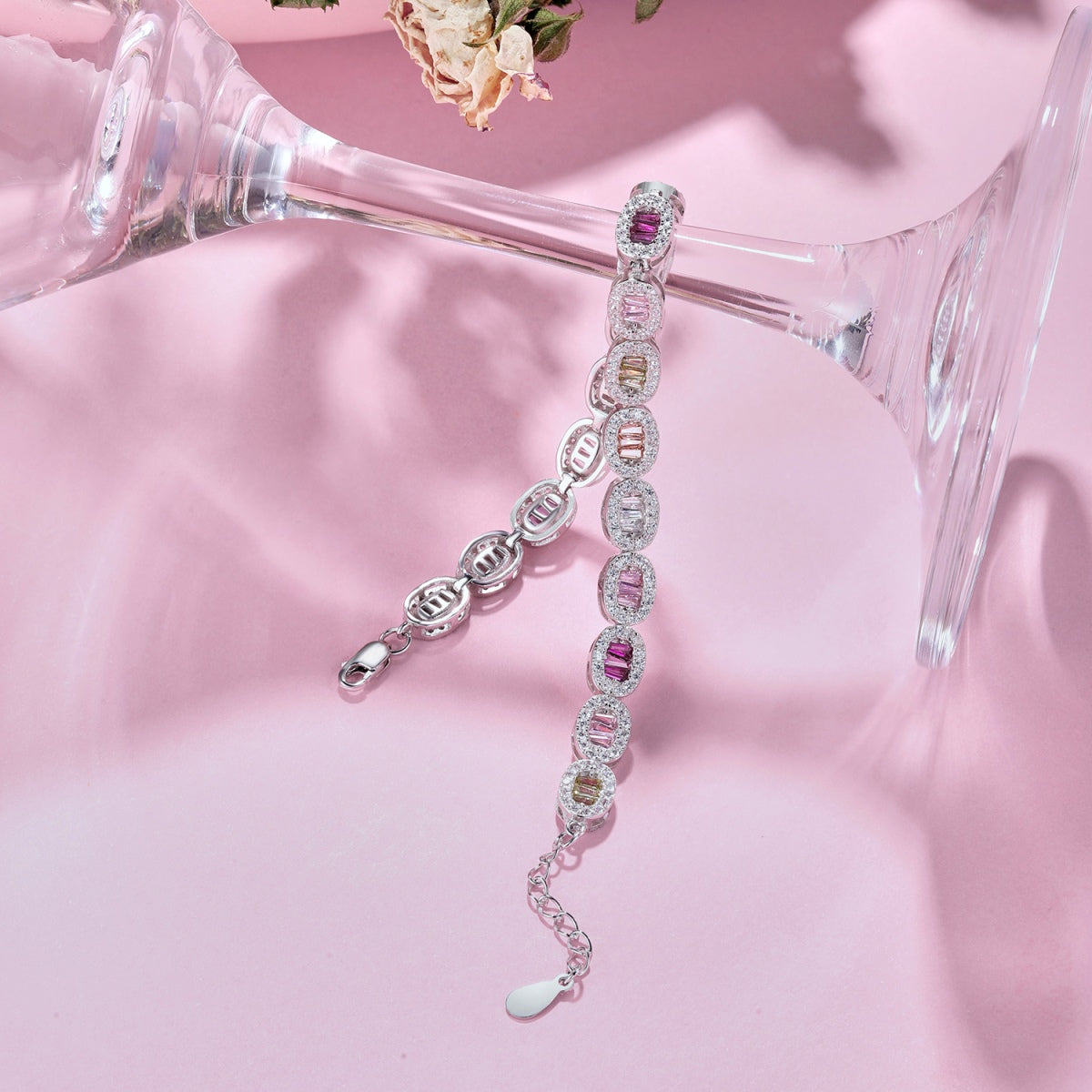 [Echo Fine ]Exquisite Ornate Emerald Cut Daily Bracelet
