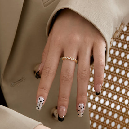 [Echo Fine ]Delicate Enchanting Wave Shape Daily Ring