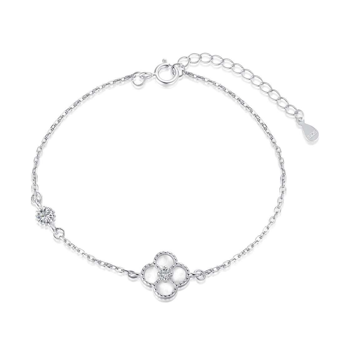 [Echo Fine ]Delicate Four Leaf Clover Bracelet