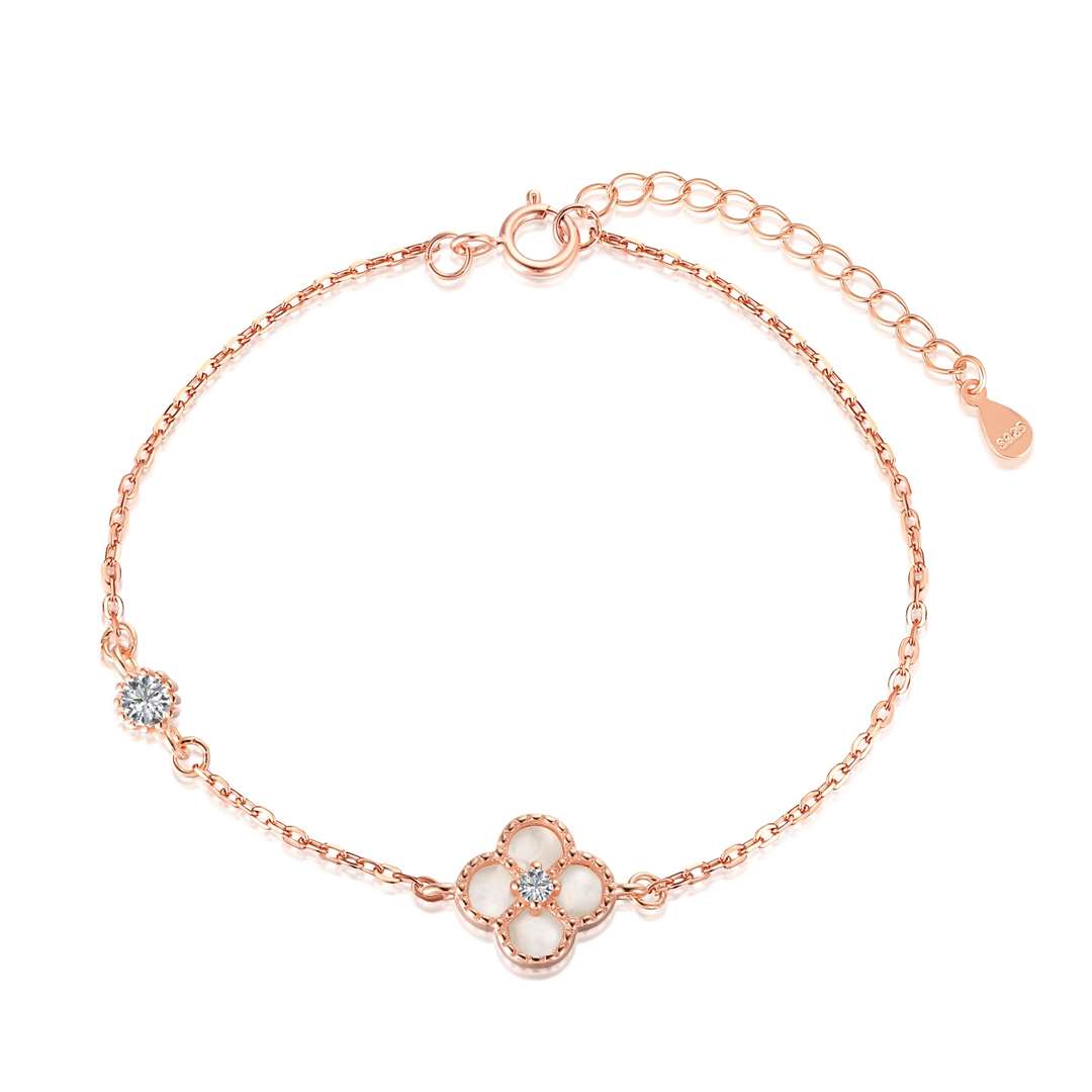 [Echo Fine ]Delicate Four Leaf Clover Bracelet