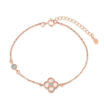 [Echo Fine ]Delicate Four Leaf Clover Bracelet