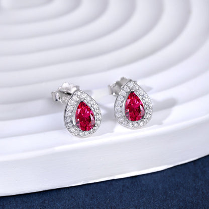 [Echo Fine ]Luxurious Water Drop Shape Earrings