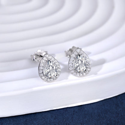 [Echo Fine ]Luxurious Water Drop Shape Earrings