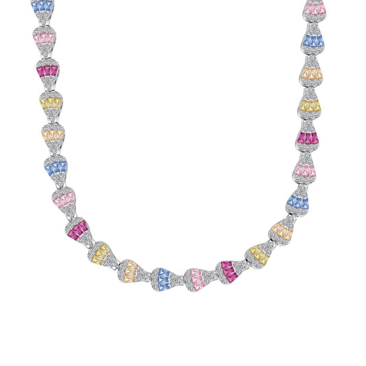 [Echo Fine ]Radiant Colorful Rainbow Necklace