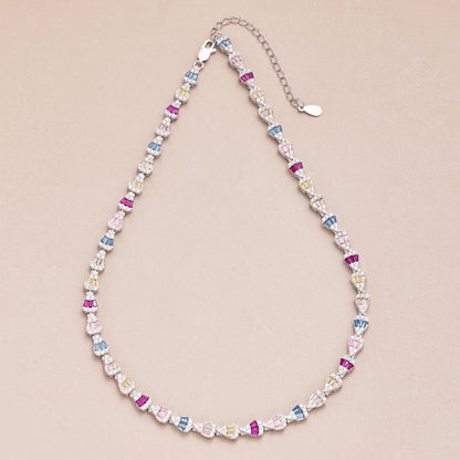 [Echo Fine ]Radiant Colorful Rainbow Necklace