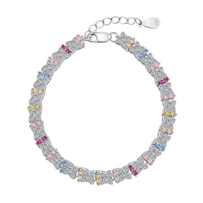 [Echo Fine ]Unique Colorful Flower Shape Daily Bracelet