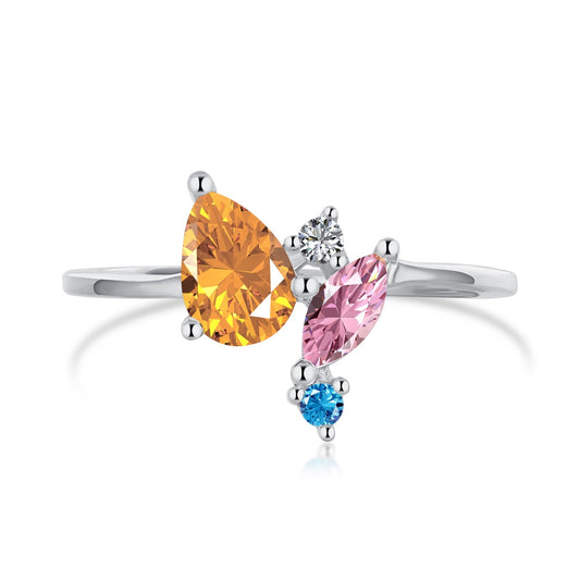 [Echo Fine ]Radiant Colorful Multi Cut Daily Ring