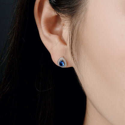 [Echo Fine ]Luxurious Water Drop Shape Earrings