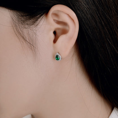 [Echo Fine ]Luxurious Water Drop Shape Earrings