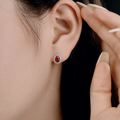 [Echo Fine ]Luxurious Water Drop Shape Earrings