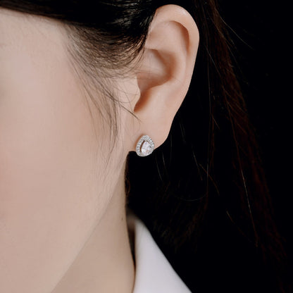[Echo Fine ]Luxurious Water Drop Shape Earrings