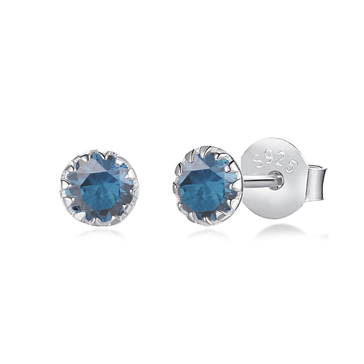 [Echo Fine ]Sparkling Colorful Round Shape Earrings